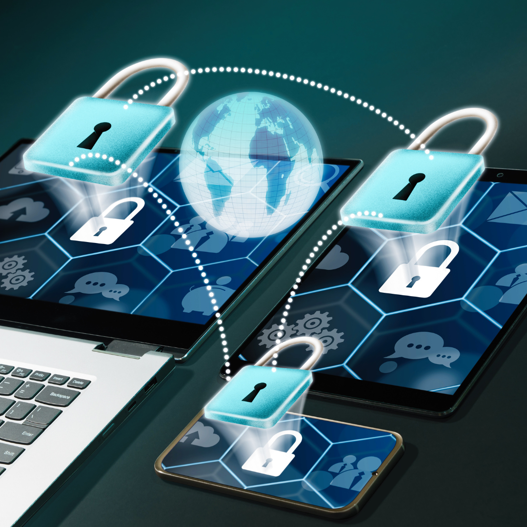 Illustration of a mobile app shielded by a digital lock, surrounded by icons representing data encryption, authentication, and secure coding practices, emphasizing the importance of security in app development.